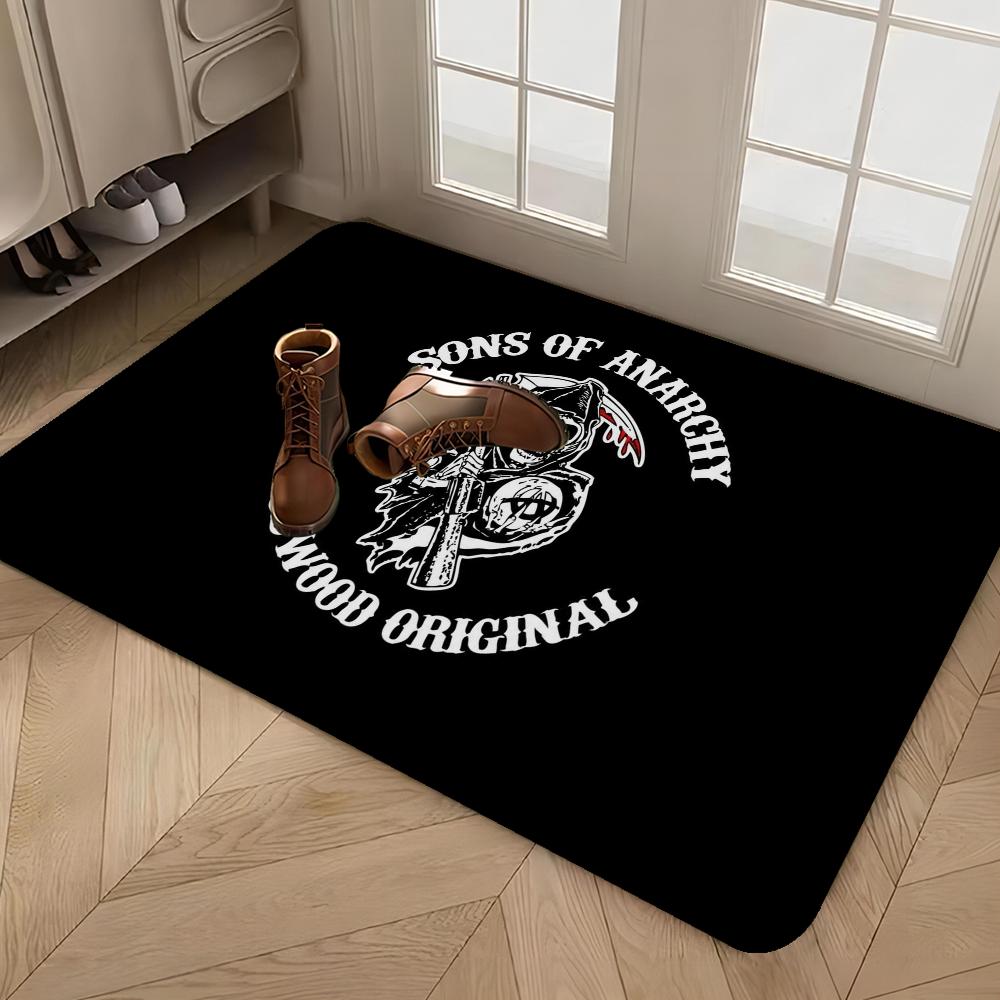 Сыны Анархии Американские Коврики для Комнаты Противоскользящие Впитывающие Воду Длинный Коврик-Подушка Коврик для Спальни Приветственный Дверной Коврик