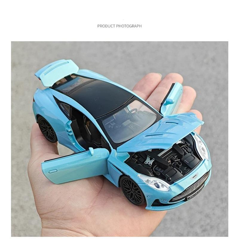 1/32 Aston Martin DB12 GT Volante Supercar Модель легкосплавного автомобиля Звук и свет Детская игрушка Коллекционные предметы Подарок на день рождения
