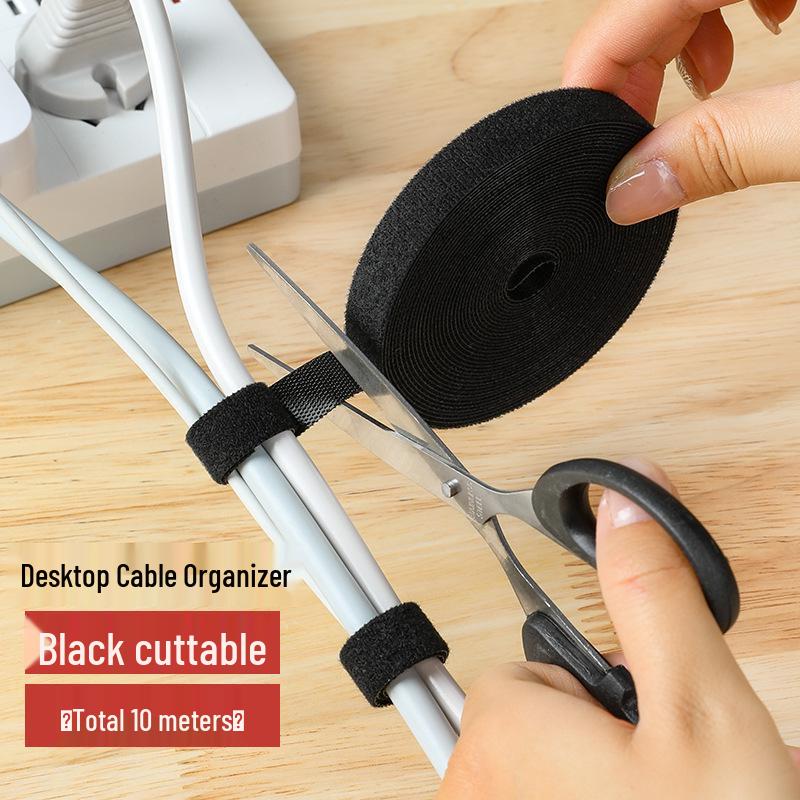 Self-Adhesive Hook & Loop Cable Ties for Cable Management and Organization
