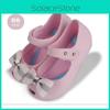 Восхитительные детские гелевые туфли Mini Melissa с дизайном в виде бабочки и банта для юных модниц