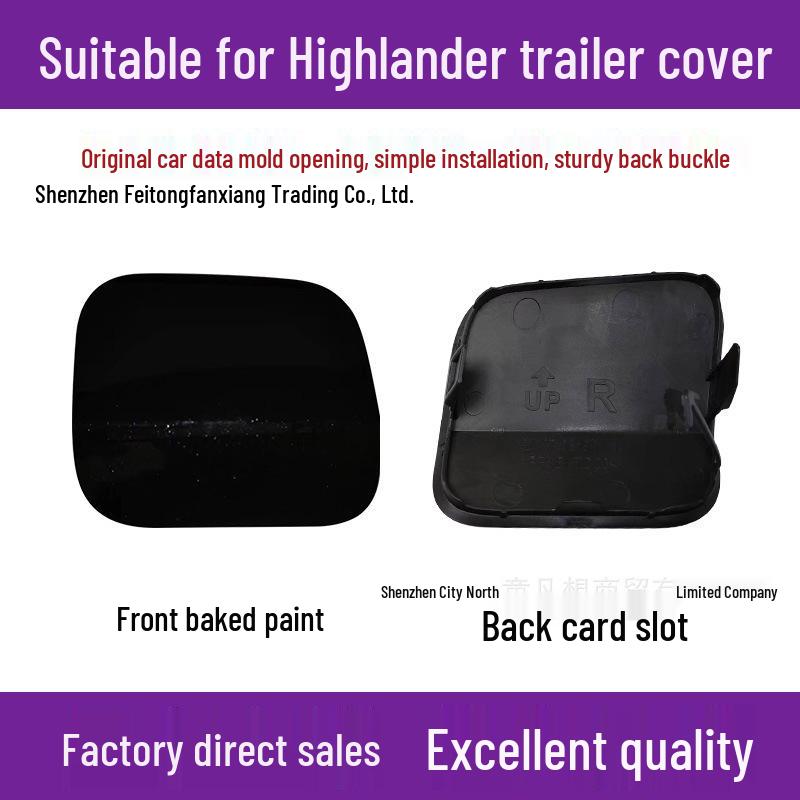Toyota Highlander Front Tow Hook Cover 2022-2025 Bumper Towing Hole Cover
