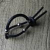 Мужской аксессуар для электростимуляции Кольцо со стальными бусинами Регулируемая петля проводимости