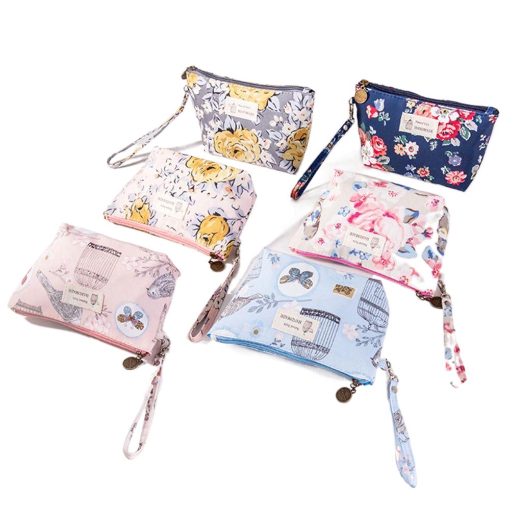 Pouch Flower Printing Beach Bag Women Clutch Bag Cosmetic Bags Toiletry Handbag Korean Storage Bags