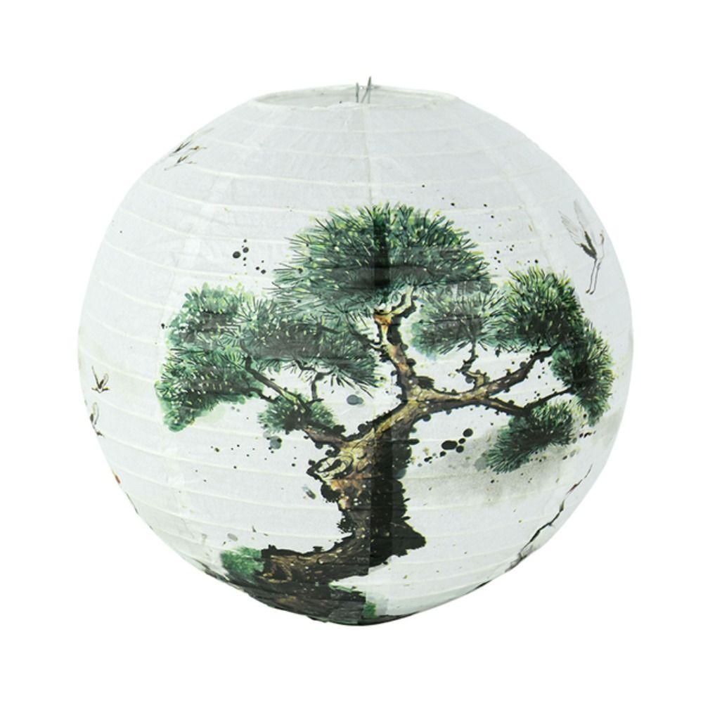 National Day Toys Gifts Temple Fair Decoration Paper Lantern Lampshade Flower Lantern Round Lamp