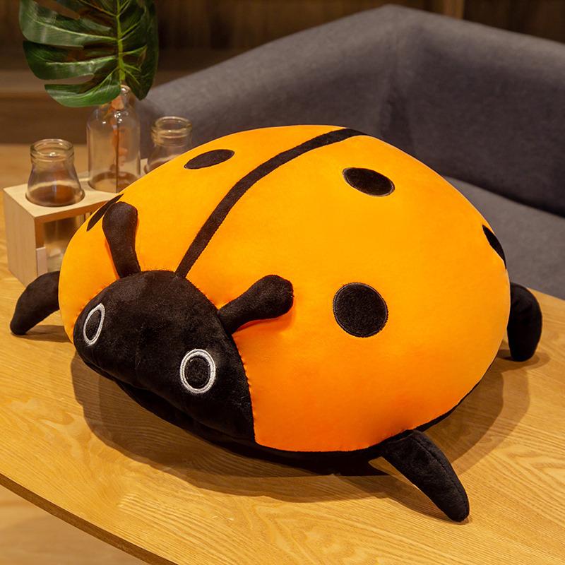 Creative Soft Seven-star Ladybug Doll Plush Toy Beetle Doll Insect Throw Pillow Rag Doll Birthday Gift Female