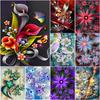 New 5D DIY Diamond Painting Full Round Drill Abstract Flower Cross Stitch Scenery Diamond Embroidery Crafts Home Decor