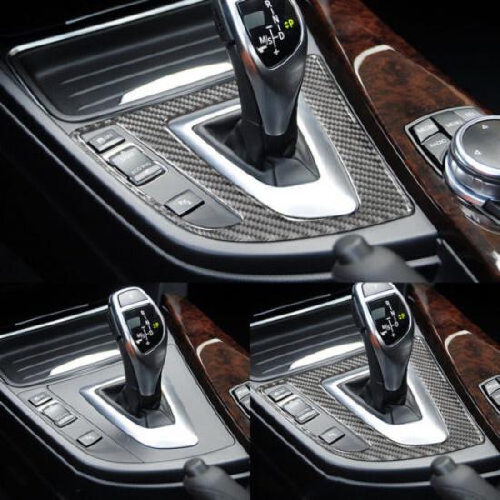 For BMW 3/4 Series 3 GT 13-18 Carbon Fiber style Car Gear Shift Panel Frame Trim