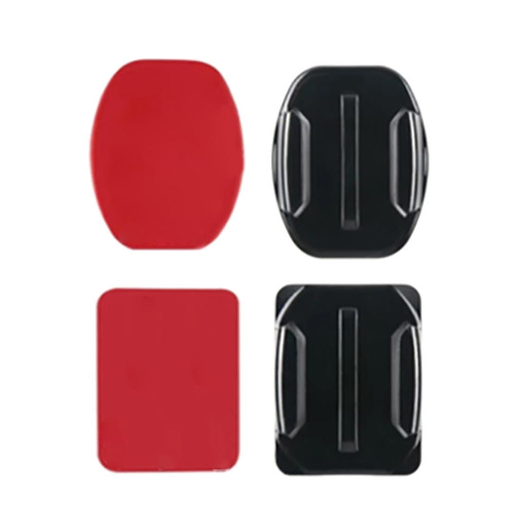 Комплект для крепления на клейкой основе, липкая накладка для экшн-камер 12, 11, 10, 9, 8, 7, 6, 5, 4, 3, плоское изогнутое крепление T