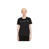 Moncler FW23 Letter Print Crew Neck Pullover Short Sleeve T-Shirt Women Tops Black 8C00028829HP999