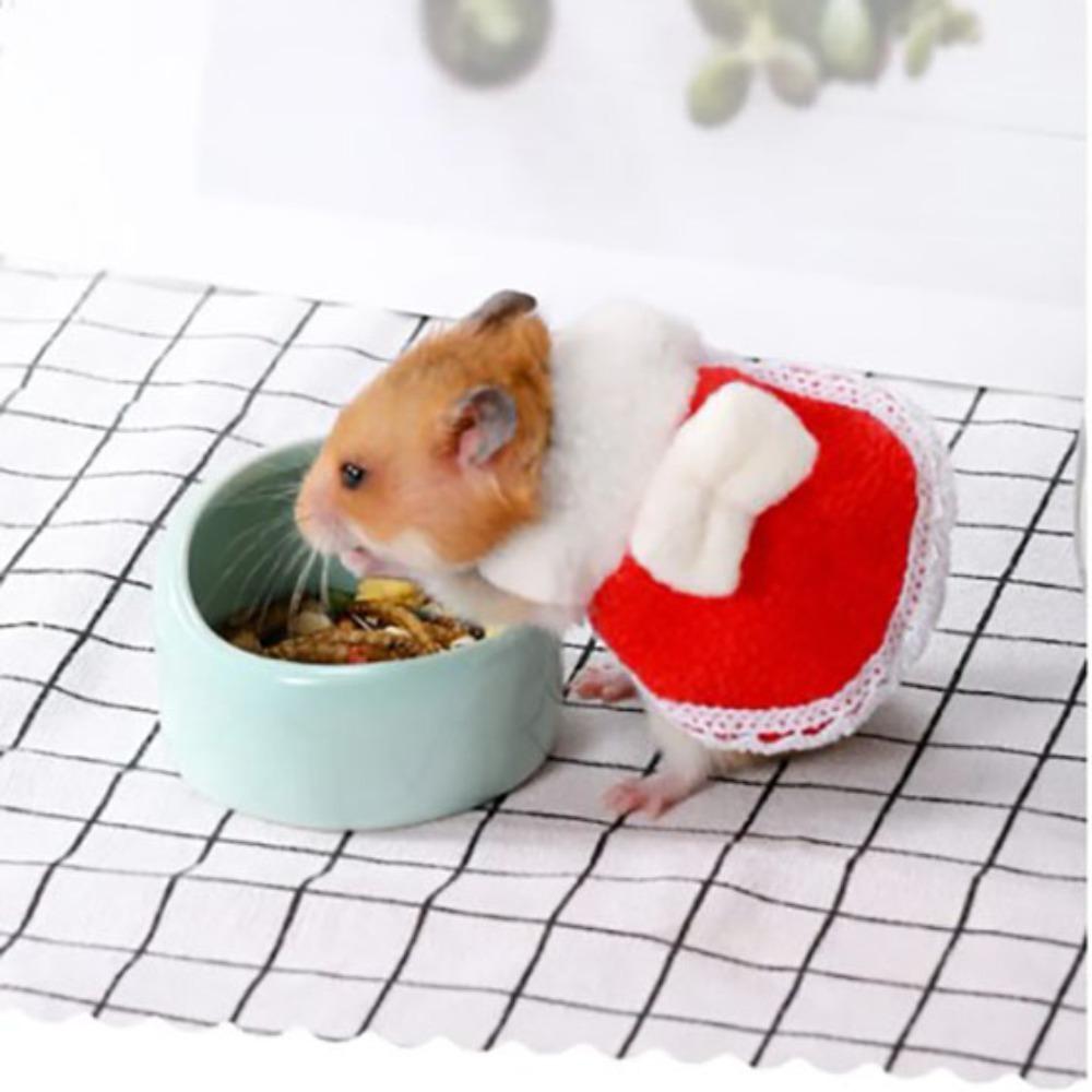 Мягкая одежда для маленьких животных, фланелевая ткань, платье, шапочка, шлейка, жилет с бантом, милое платье для хомяка