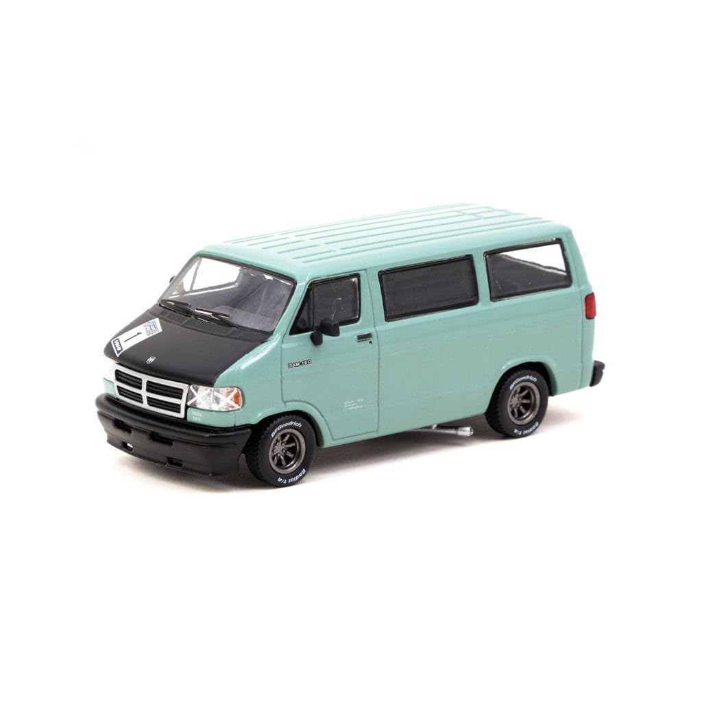TARMACWORKS Dodge Van Светло-зеленый Готовая модель 1/64 T64G-TL032-LG