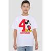Disney Childrens/Kids Mickey Mouse 4th Birthday T-Shirt