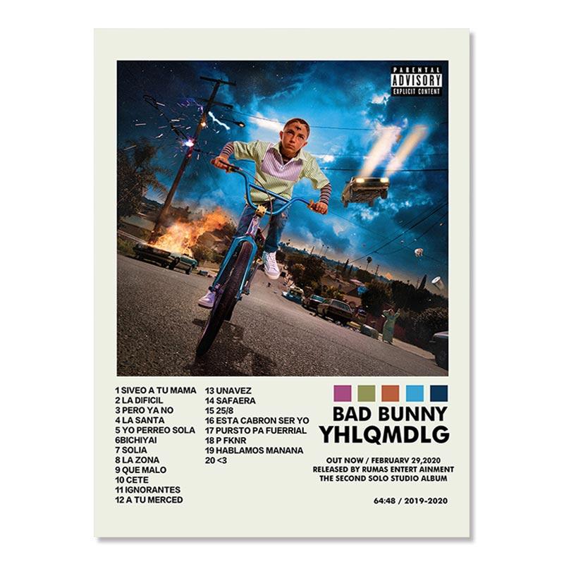 Bad Bunny Un Verano Sin Ti треклист музыкальный альбом хип-хоп живопись настенная живопись холст печать плакатов картина гостиная домашний декор