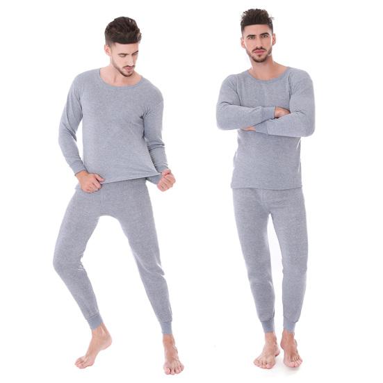 Thermal Underwear for Men Fleece Lined Long Johns Top And Bottom Set Casual Cold Weather Base Layer Set