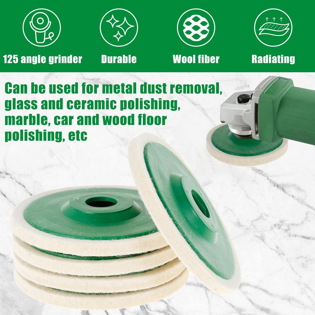 Шерстяной полировальный круг, диск 95 мм, полировальный круг, 1-10 шт., шерстяные полировальные круги, полировальный круг для угловой шлифовальной машины