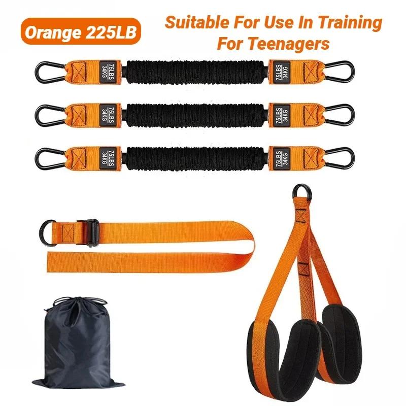 Pull-Up Belt, Heavy-Duty Resistance Belt With Handle, Pull-Up Rod Exercise Belt, Pull-Up Auxiliary Belt Set For Exercise, Full-B