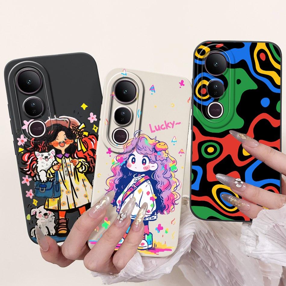 For Vivo V50 Lite Elegant Butterfly Floral Printed Phone Case For Vivo V50 V 50 V50lite Soft Silicone Shockproof Cases Bumpers