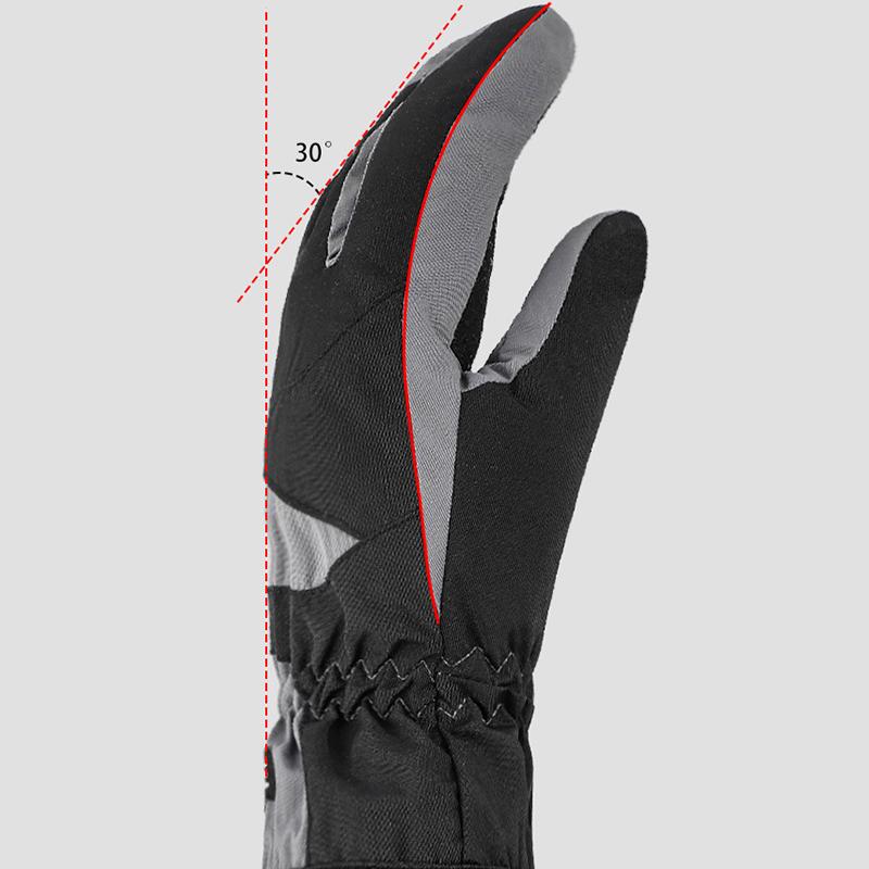 Теплые перчатки для катания на лыжах и мотоциклах для мужчин и женщин, спортивные перчатки из хлопка, водонепроницаемые перчатки для сенсорных экранов с изогнутыми пальцами для езды на велосипеде, зимние перчатки
