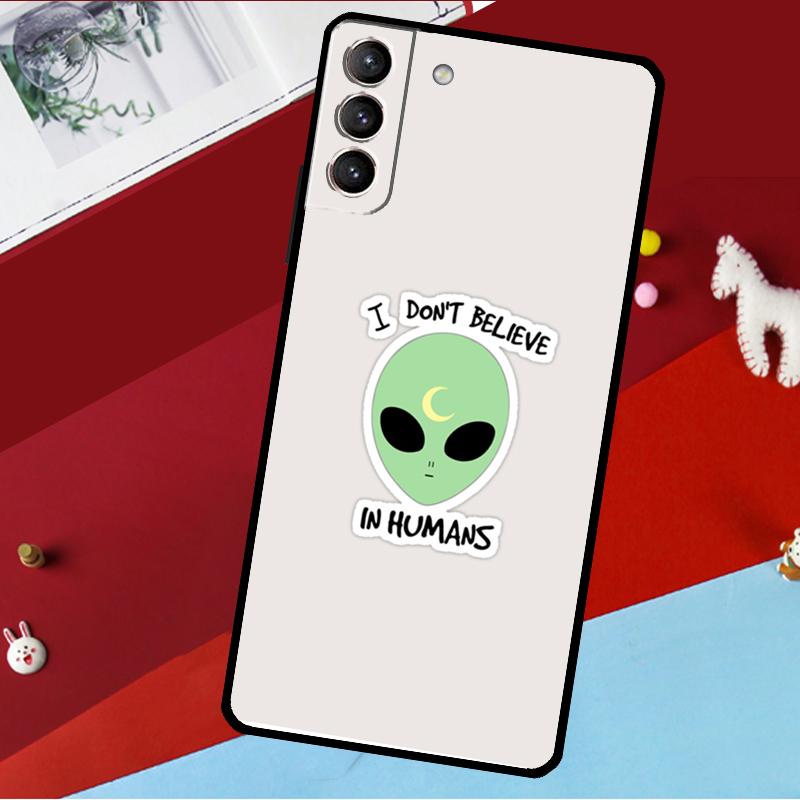 Эстетичный чехол с инопланетянами для Samsung Galaxy S25 S24 S22 S23 Ultra Plus S20 S21 FE S9 S10 S24 FE
