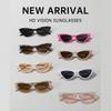 Vintage Cat Eye Small Frame Sunglasses Unisex Uv400 Protection Pc Fashion Eyewear For Daily Fishing Outdoor Activities