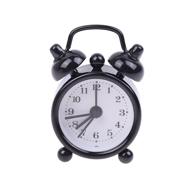 1 шт., украшение для дома, мини-будильник, креативный кварцевый круглый будильник, портативные настольные украшения