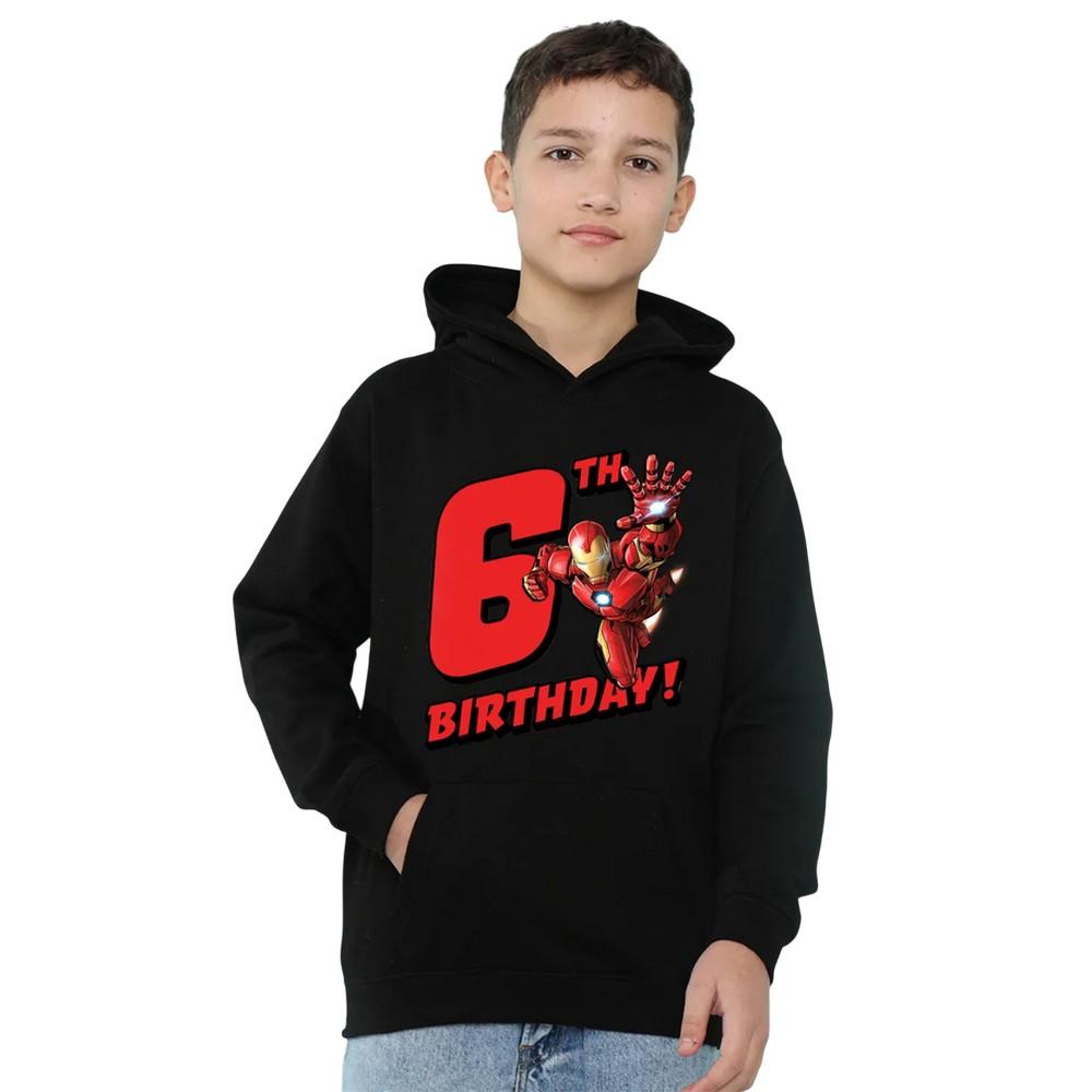 Marvel Childrens/Kids Iron Man 6th Birthday Hoodie