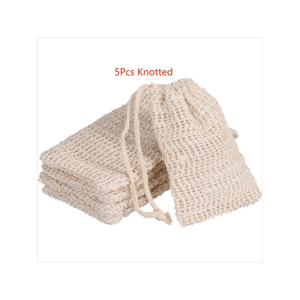 Мешочек для хранения мыла, Сизалевый мешок для мыла со шнурком и, Мешочек для хранения мыла, Завязанный мешок для мыла для душа для вспенивания и сушки, Аксессуары для ванной