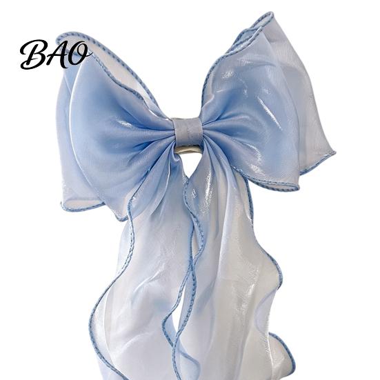 Boho Curtain Holders French Silky Bow Tieback, Window Ties Decorative Tieback Backs, Drape Holdbacks for Home Bedroom Tie Backs