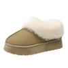 Faux Fur Winter Boots for Women 2024 Non Slip Plush Snow Boots Woman Thick Bottom Warm Cotton Shoes Platform Botas Mujer