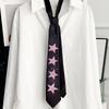 Y2K Star Tie Sweet Unisex Necktie Creative Glossy Tie  Suit Accessories