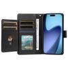 For iPhone 17 Air Case with Multi-Card Holder and Strap PU Leather Phone Cover Stand