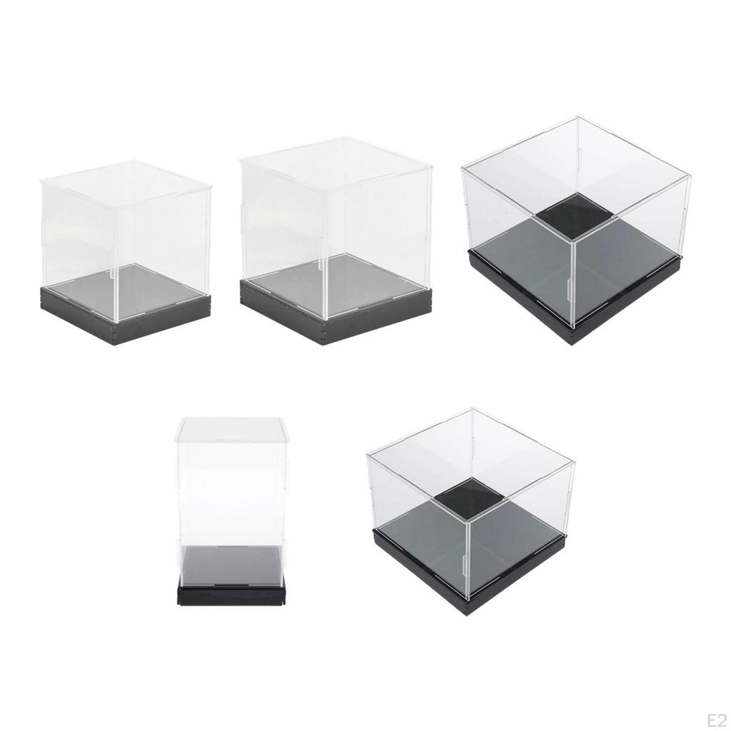Acrylic Countertop Display Case, Sturdy Cube, Transparent, for Model Cars And Figurines.