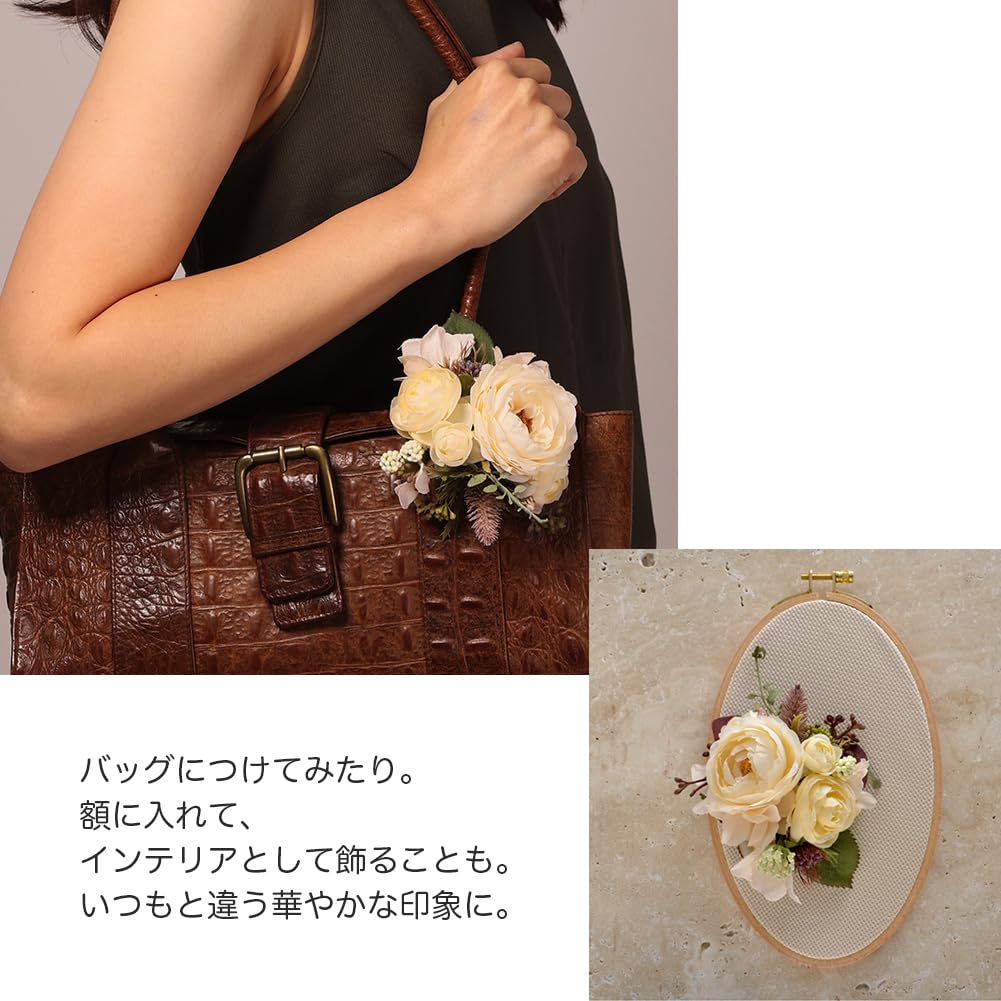 Букет Корсаж Экрю Коричневый Выпускной Церемония Входная церемония Выпускной Церемония в детском саду Официальное свадебное приглашение Стильный зажим-булавка