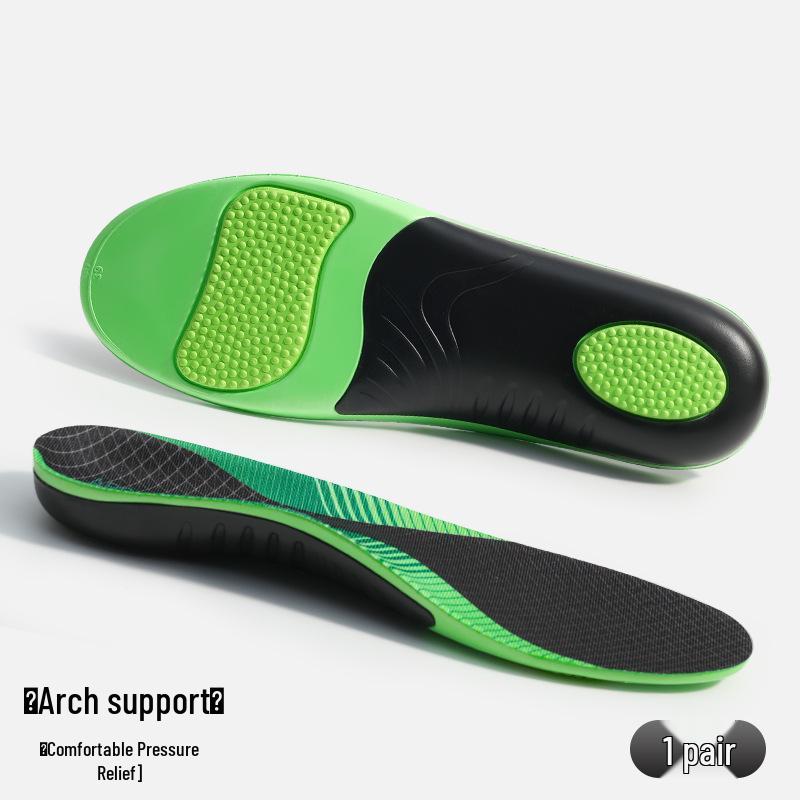 Межграничные амортизирующие стельки с поддержкой свода стопы для плоскостопия и пронации стопы