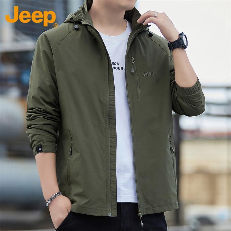 JEEP Men's Casual Hooded Jacket