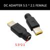 Portable DC5521 Female to Square Port Male Converter Adapter Power Conversion Head for YOGA 11S 13 Laptops