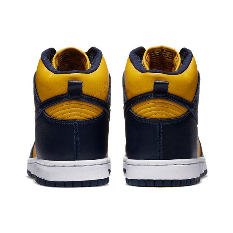 Nike Мужские кроссовки унисекс Dunk High SP Michigan 2020 Синий Varsity-Maize Midnight-Navy CZ8149-700