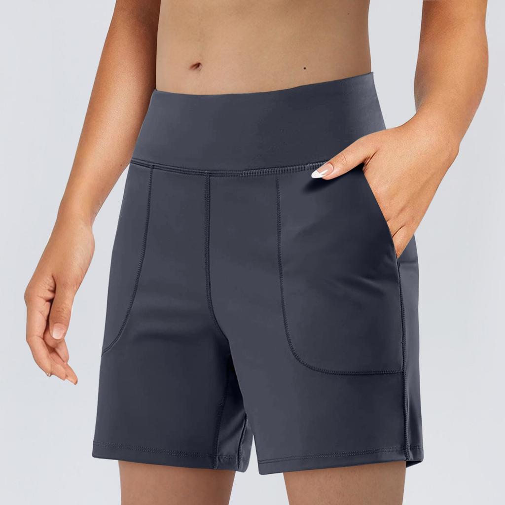 Women's  Running Shorts Workout Sport Layer Active Shorts With Pockets