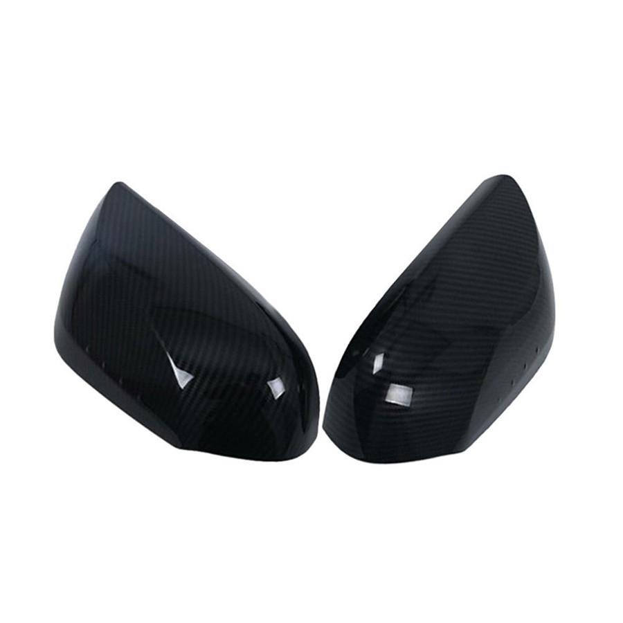 2x Carbon Fiber Look Door Rearview Mirror Cover Trim Black For Toyota Camry 2018
