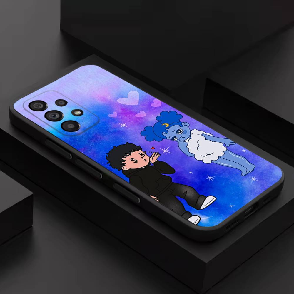 Чехол для телефона J-Junior H Sad Girl Cool для Samsung S 26,25,24,23,22,30,21,10,9,Ultra,Plus,Lite,FE,4,5G Черный Мягкий Чехол