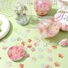 9Pcs Plastic Snow Globe Kit Round Candy Jar Style DIY Ornament Craft for Holiday Party Favors Winter Themed Decoration Home