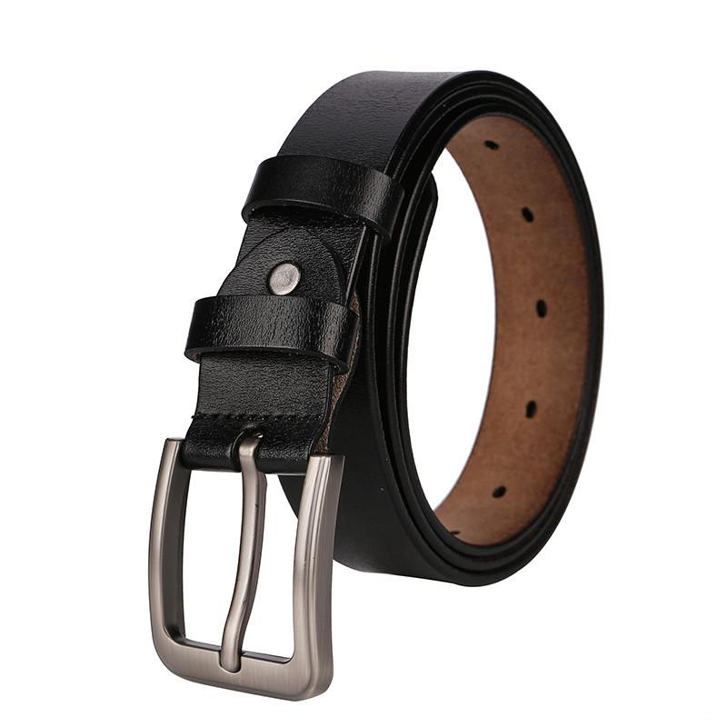 Mens Fashion Leather Belt With Sleek Polished Finish And Metal Pin Clasp For Work And Weekend
