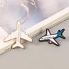 Airliner Metal Enamel Badge Funny Letter Aircraft Brooch Cartoon Airplane Lapel Pin  World Traveler