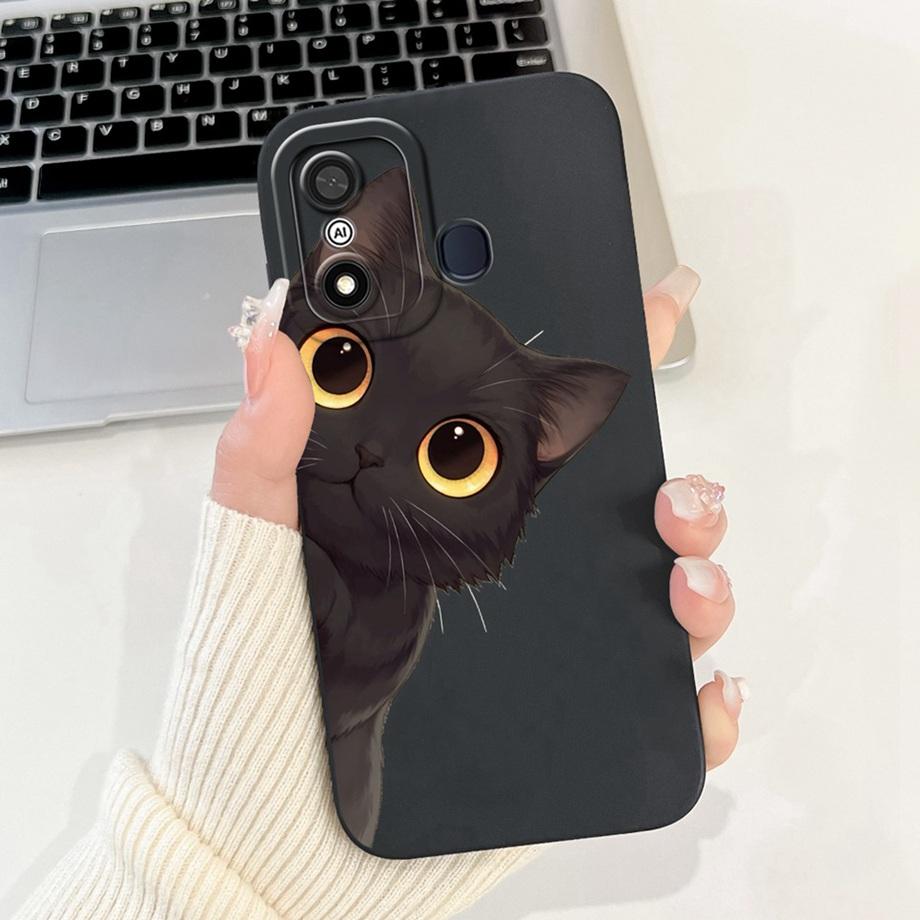 Чехол для Itel A27 A48 A25 A35 Стильный художественный ударопрочный Funda для Itel A60 A60s A70 Мягкий жидкий силиконовый бампер