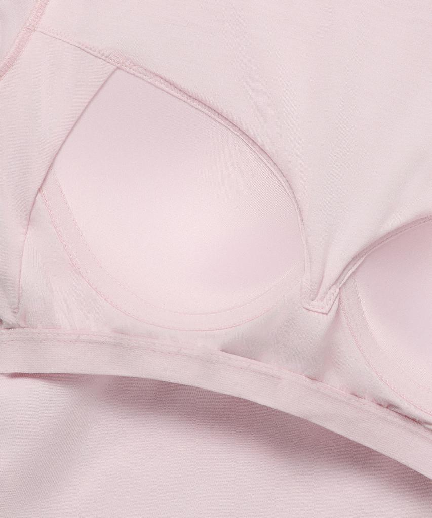 MUSINSA STANDARD WOMAN Women'S Slim Crew Neck Bra T-Shirt [Pale Pink]