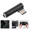 Portable L-shaped Type-C To 3.5mm Jack Audio Adapter for Mobile Phones Tablets
