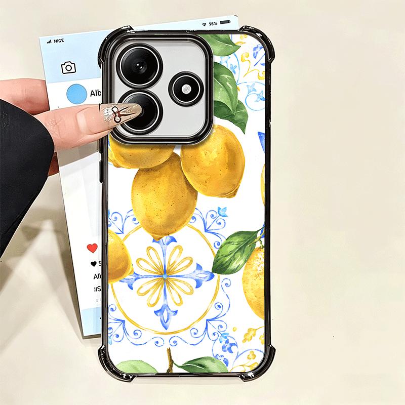 Летние Фрукты Лимон Мягкий Чехол Для Телефона Для Xiaomi Poco X7 X8 Pro Max X6 X5 X3 F8 Ultra F7 M8 M7 M5S Redmi 15C 15A 15 14C 13C 12C 13