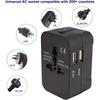 Двойные USB-порты Универсальный дорожный адаптер Адаптер вилки UK на EU Настенное зарядное устройство Преобразователь переменного тока Мировой для США ЕС Великобритания AUS