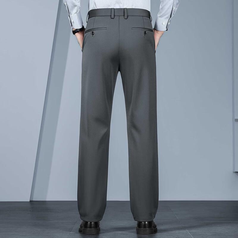 Мужские плотные эластичные брюки Fengxun в стиле business casual, прямые