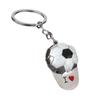 PVC Car Keyring Lightweight 3D Ball Shape Bag Charm Collection Football Keychain  Sports Event